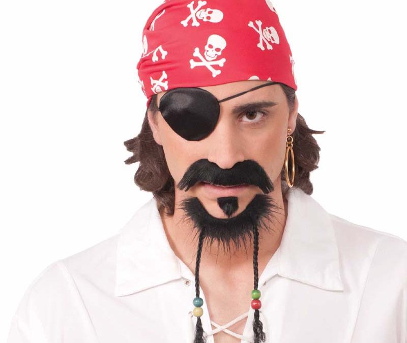 Pirate Beaded Beard Set – Brown