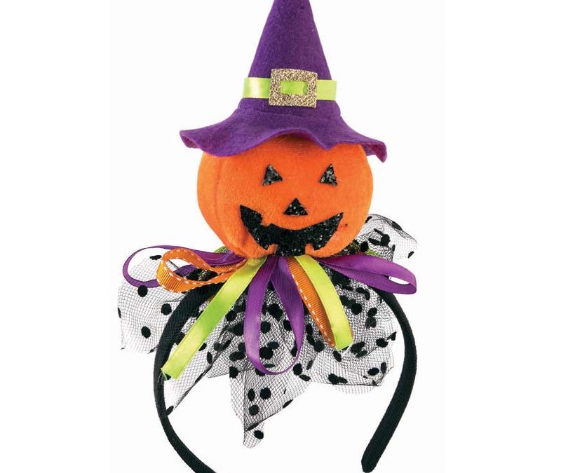 Costume Jack-O-Lantern w Hat Headband