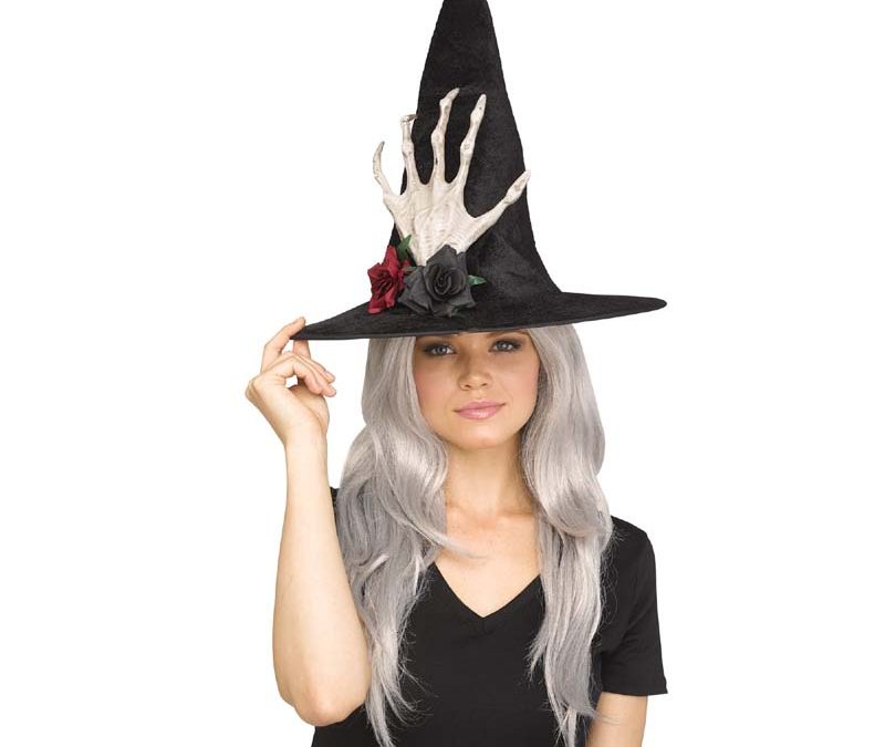 Costume Fabric Embellished Witch Hat