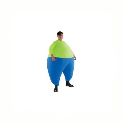 Inflatable Bouncer Green Blue Halloween Costume