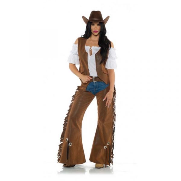 Cowgirl Fringed Chaps Vest