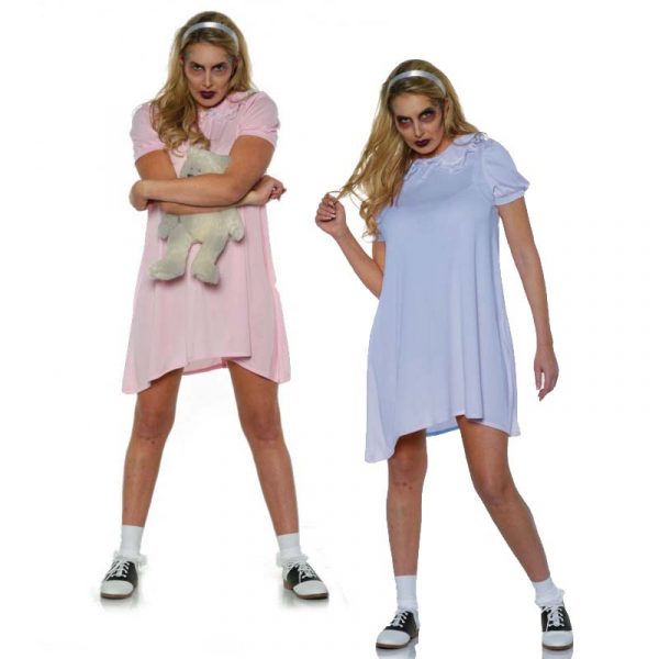 Eerie Pink and Scary Blue Mini Dress Halloween Costume
