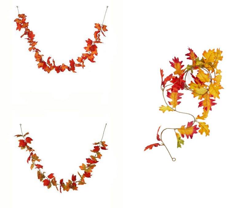 6-Foot Silk Promo Oak Leaf Garland
