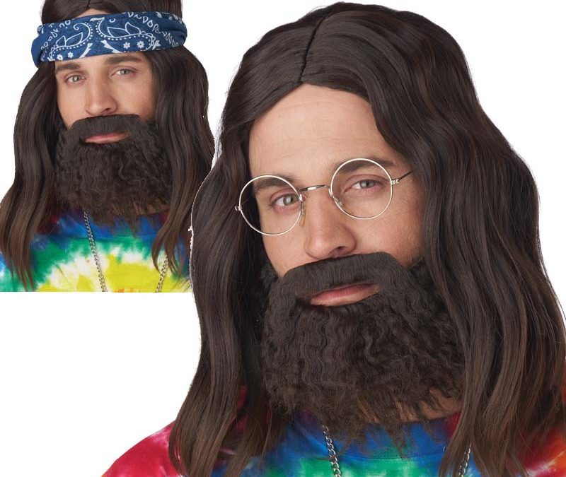 Hippie Wig Beard Mustache – Roll It Up