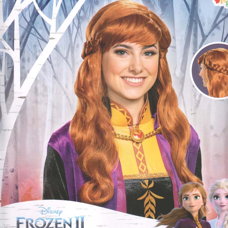 Anna Wig Frozen Disney Princess - Adult Size - Cappel's