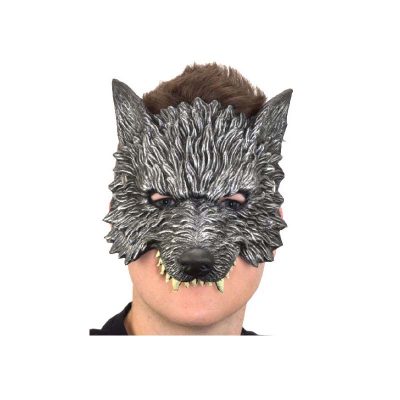 Costume Soft Foam Wolf Mask w Teeth