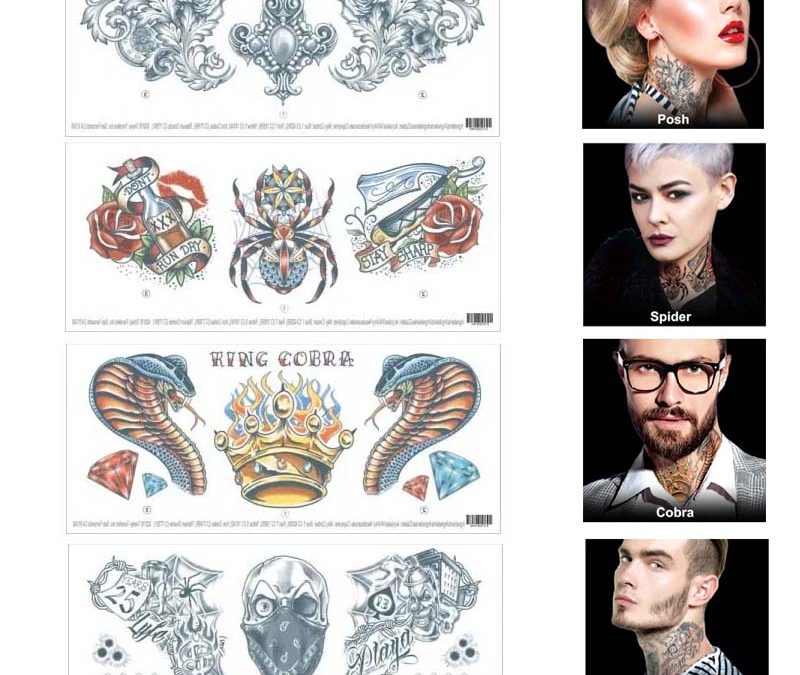 Tattoo FX Temporary Neck Tattoo