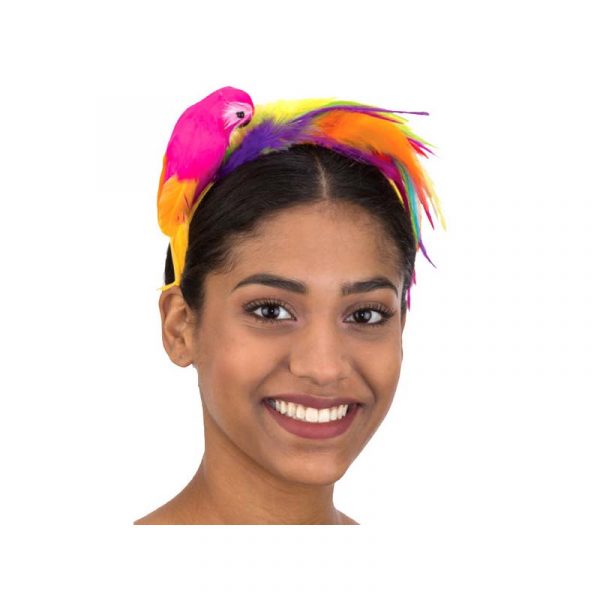 Costume Feathered Parrot Headband