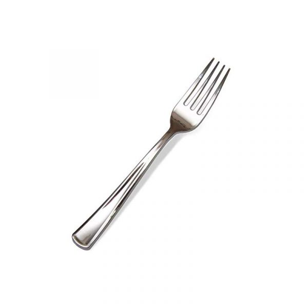Silver Plated Plastic Forks