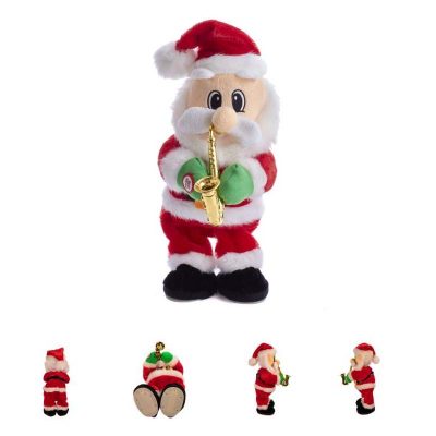 Plush dancing jazz Santa