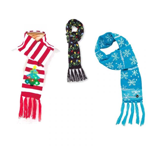Holiday Fabric Light-up Scarves