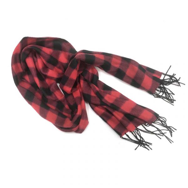 Polyester Scarf - Red/Black