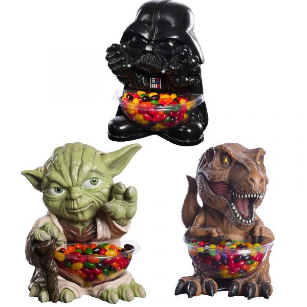 Candy-bowl Holders Darth Vader, Yoda, and T-Rex
