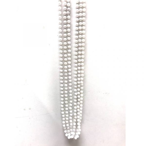 White Round Pearl Bead Necklace