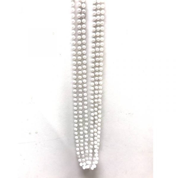 Buy 12 m/m x 48" White Round Pearl Bead Necklace Cappel's