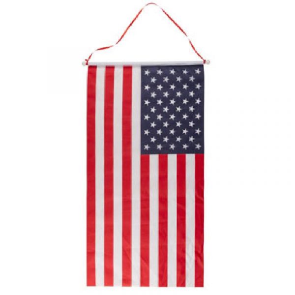 Hanging Fabric US Flag Banner