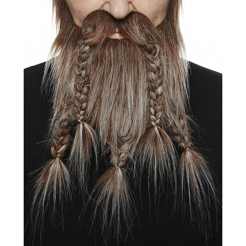 Costume Deluxe Braided Beard and Braided Mustache - Image 3