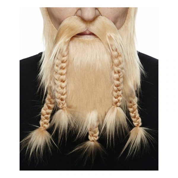 Costume Deluxe Braided Beard and Braided Mustache -Blonde
