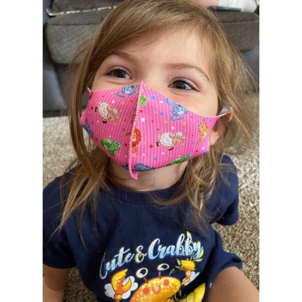 Covid19 child face masks-pink