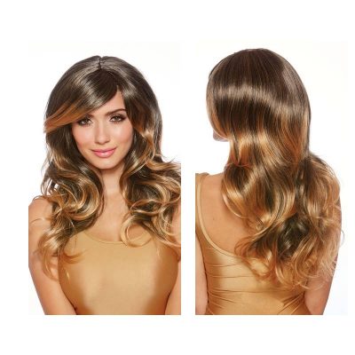 Ombre Layered Brown Honey Blonde Wig