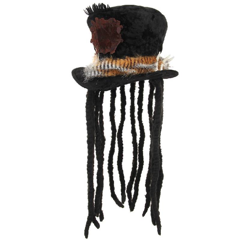 Witch Doctor Hat with Dreads 