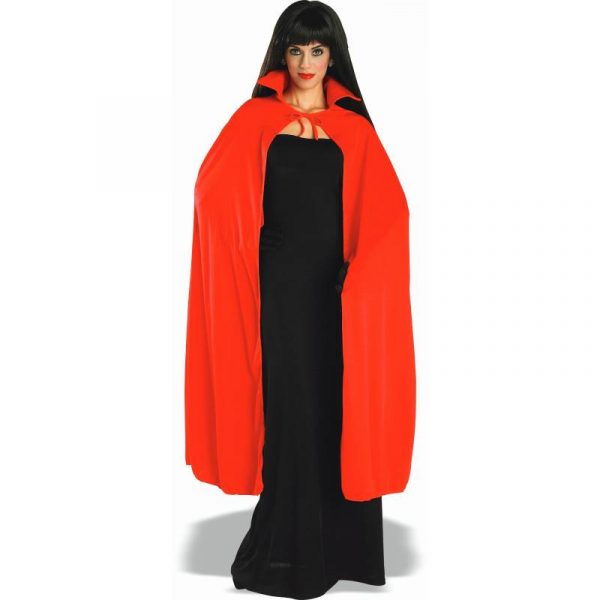 Long Red Cape w collar