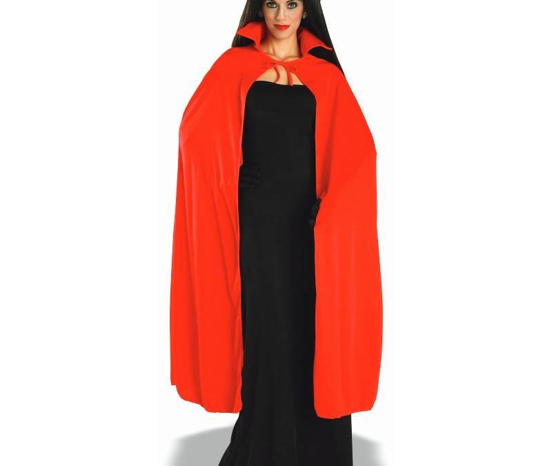 56 Inch Red Promo Polyester Cape