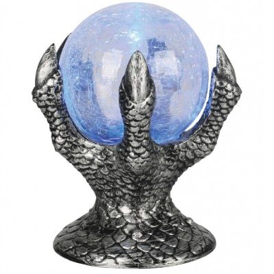 8 Inch Dragon Claw Light-Up Crystal Ball