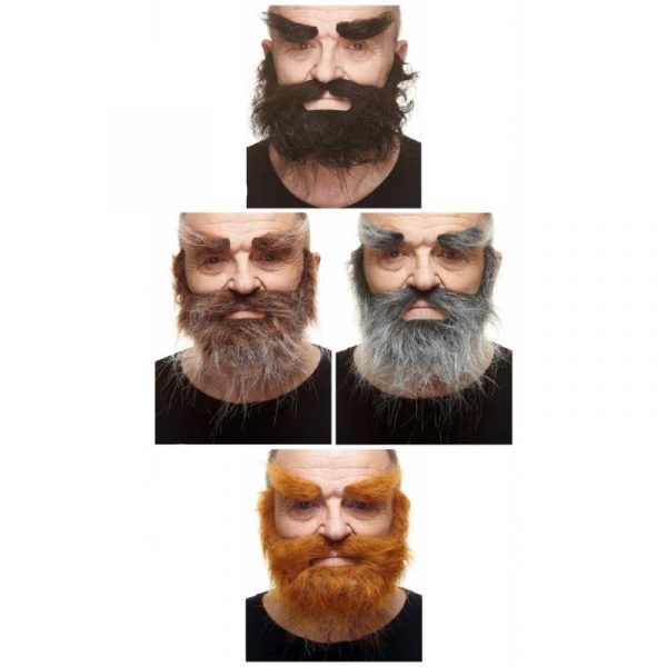 Deluxe Full Beard Moustache Eyebrows Set