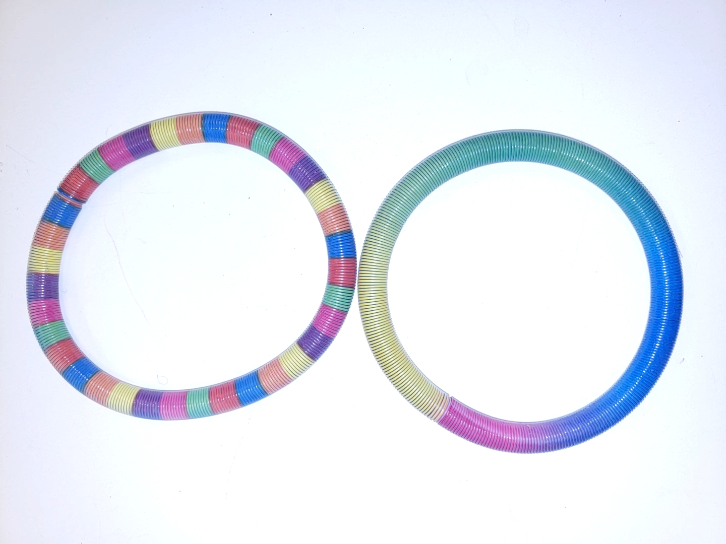 Party Metal Rainbow Tye Dye Coil Bracelets - Cappel's