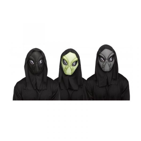 Costume Hooded Alien Mask w Shroud