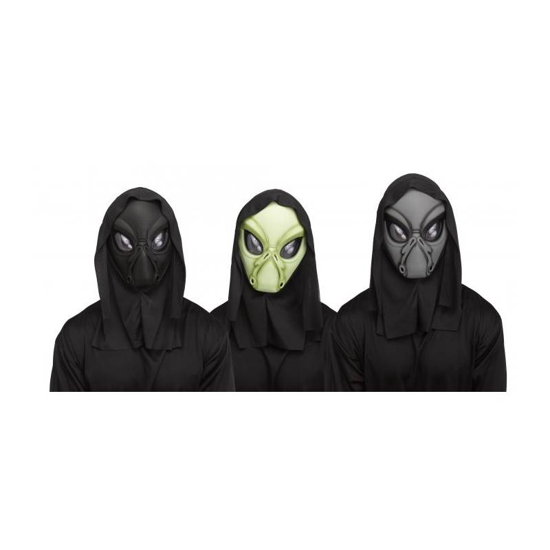 Costume Hooded Alien Mask w Shroud - Cappel's