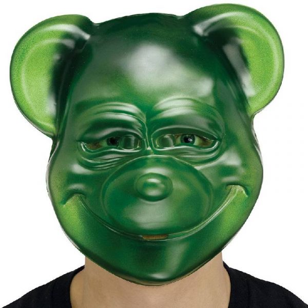 Green Goofy Gummy Bear Mask