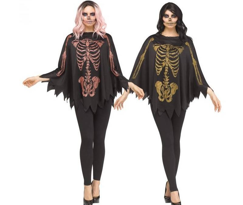 Glitter Skeleton Poncho