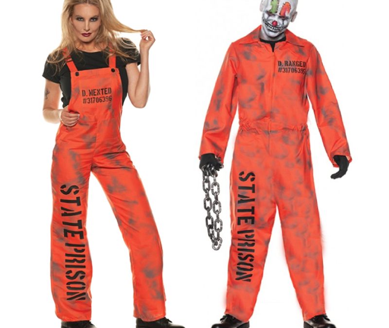 D Mented D Ranged Prison Adult Overalls      