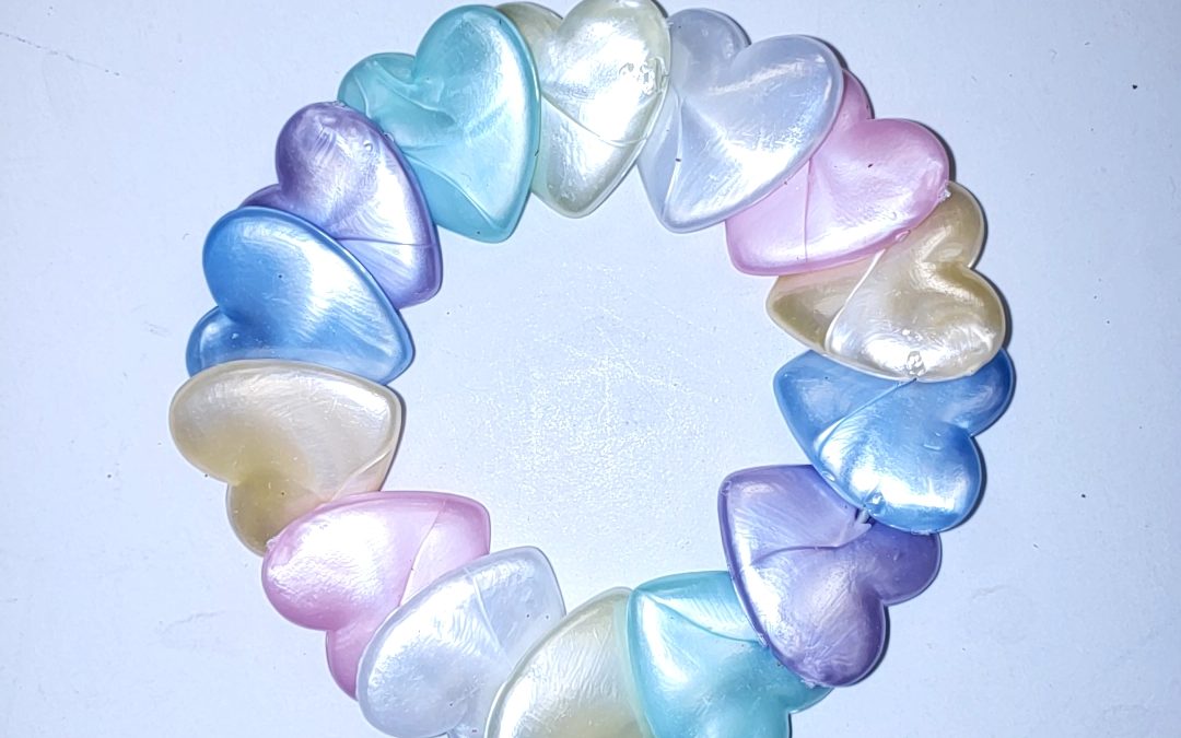 Party Pearlized Heart Bracelet