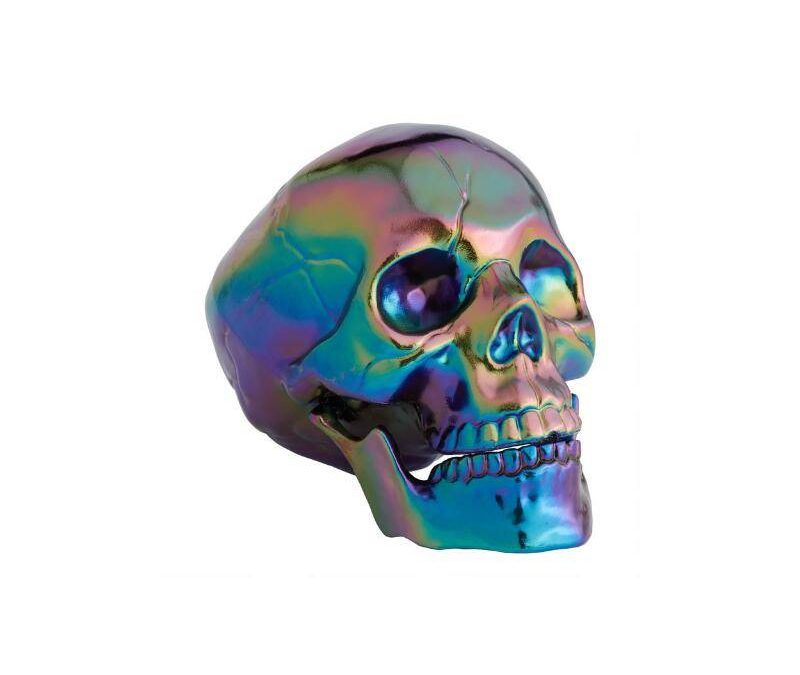 9″ Costume Plastic Oil Slick Skull