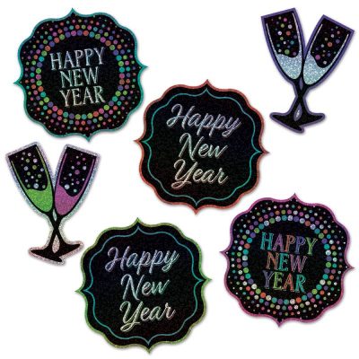 6 Happy New Year Cutouts