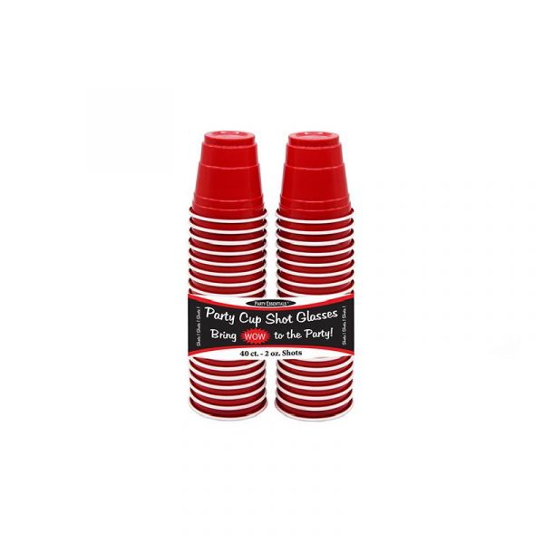 Shot Glasses Red Plastic 2-Ounce Cups - Cappel's