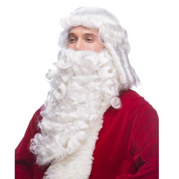 Santa Wig and Beard Professional White