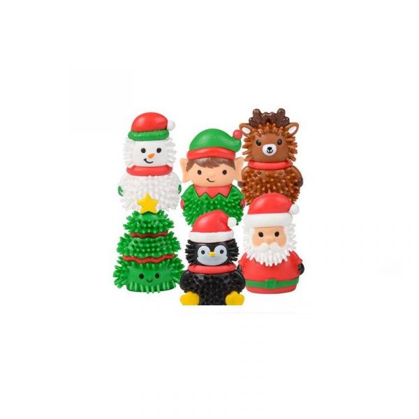 ZC-SPIKY-2-inch-rubber-spiky-christmas-figures