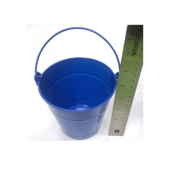Royal Blue Plastic Bucket with Handle