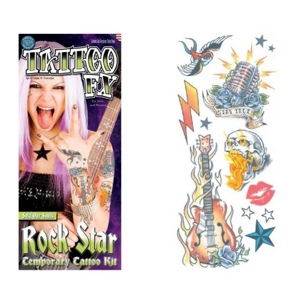 Rock Star Temporary Tattoo