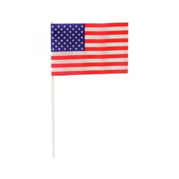 USA Flag on Plastic Rod