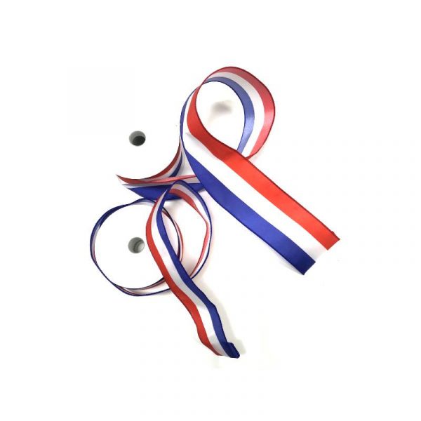 Red White and Blue Double Wired Ribbon