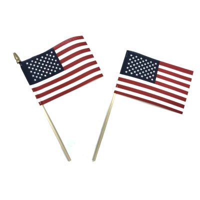 US Flag - Cotton with and without spear top finial