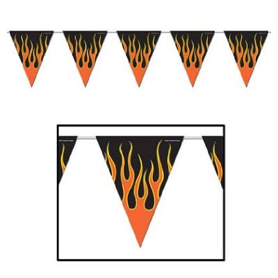 Flame Pennant Banner