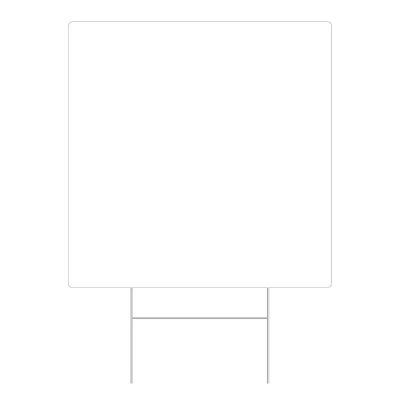 Blank Plastic Yard Sign