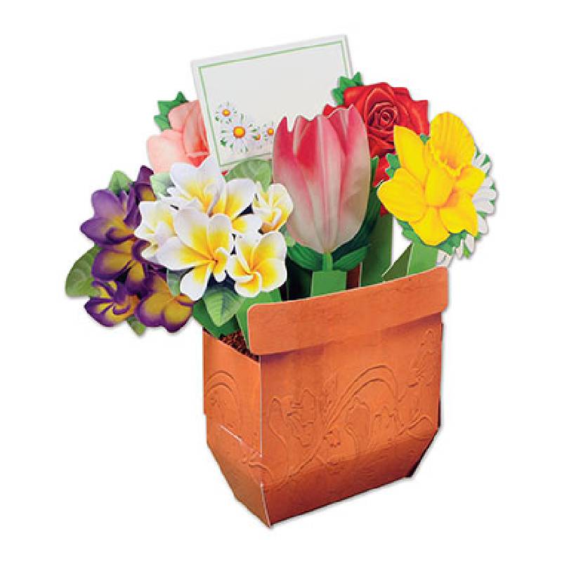Beistle 54596 Centrotavola Bouquet Primaverile Allegro, 27,9 Cm