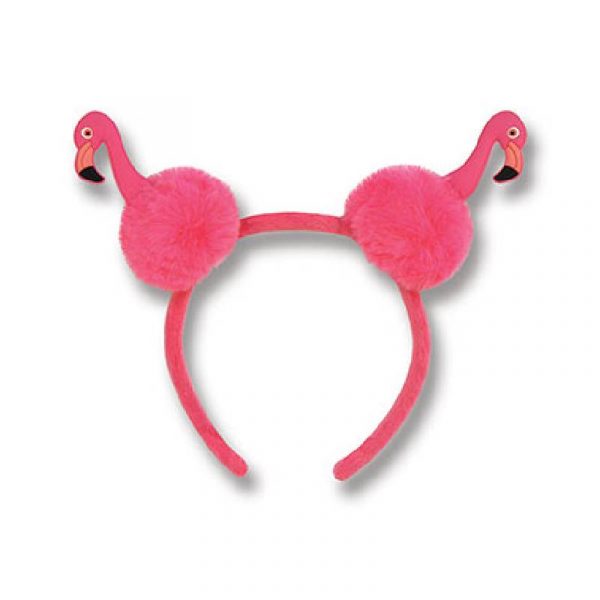 Flamingo Pom-Pom Headband